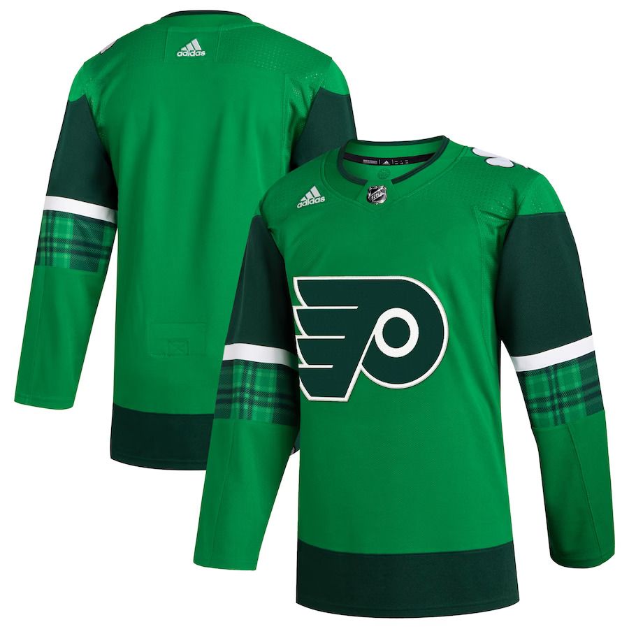 Men Philadelphia Flyers adidas Kelly Green 2023 St Patricks Day Primegreen Authentic NHL Jersey